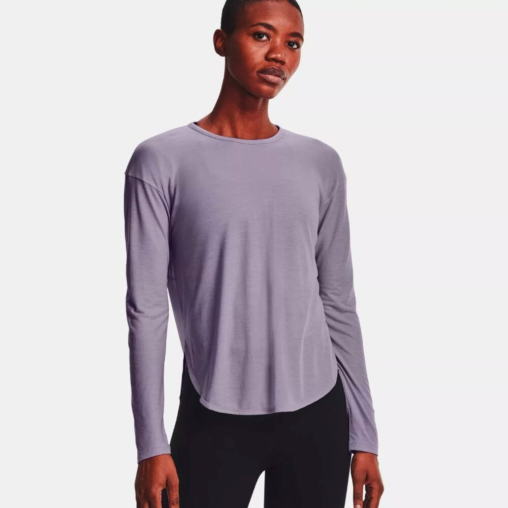 Under Armour Women's UA Breathe Long Sleeve 1357384-554 Purple Multi Sizes NWT
